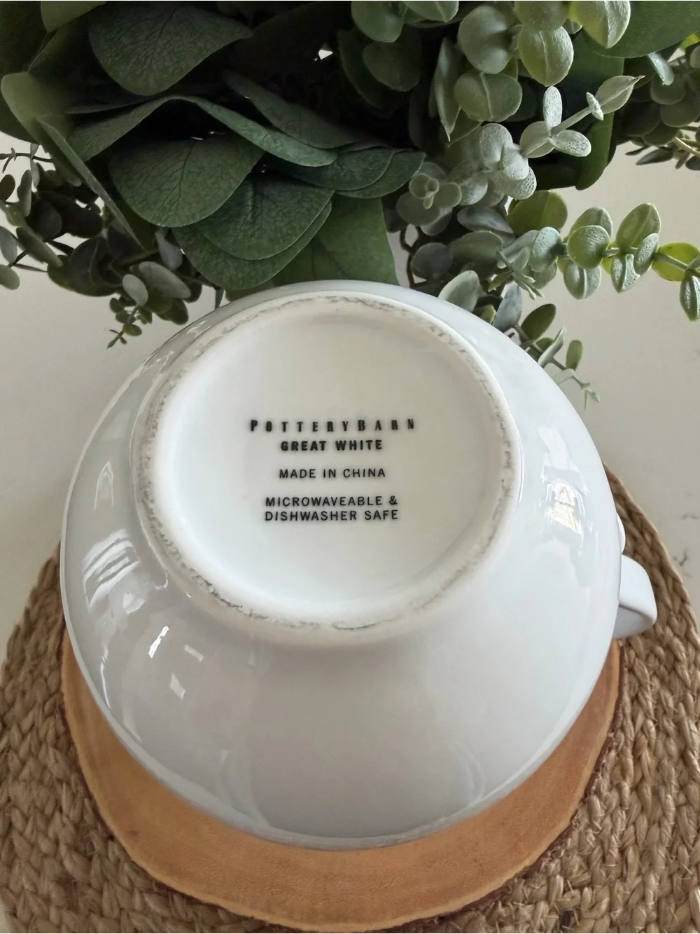 Pottery Barn The Great White Ceramic Pitcher. White.